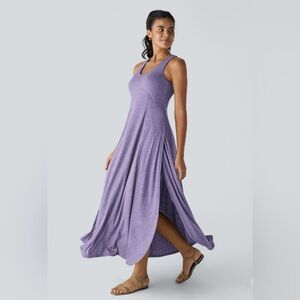 HALARA U Neck Backless Split Flowy Maxi Casual Tank Dress Size Medium